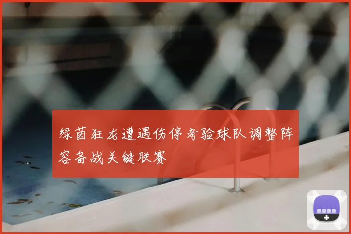 绿茵狂龙遭遇伤停考验球队调整阵容备战关键联赛